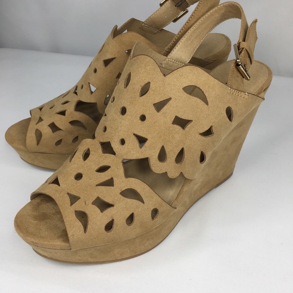 Chinese Laundry Shoes - Chinese Laundry Cut Out Peep Toe Wedge Sandals